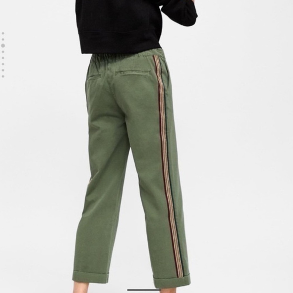 NWT Zara Premium Smart Jogging Pants in Green